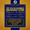 The 19th Sir Archibald Nedd Memorial Lecture